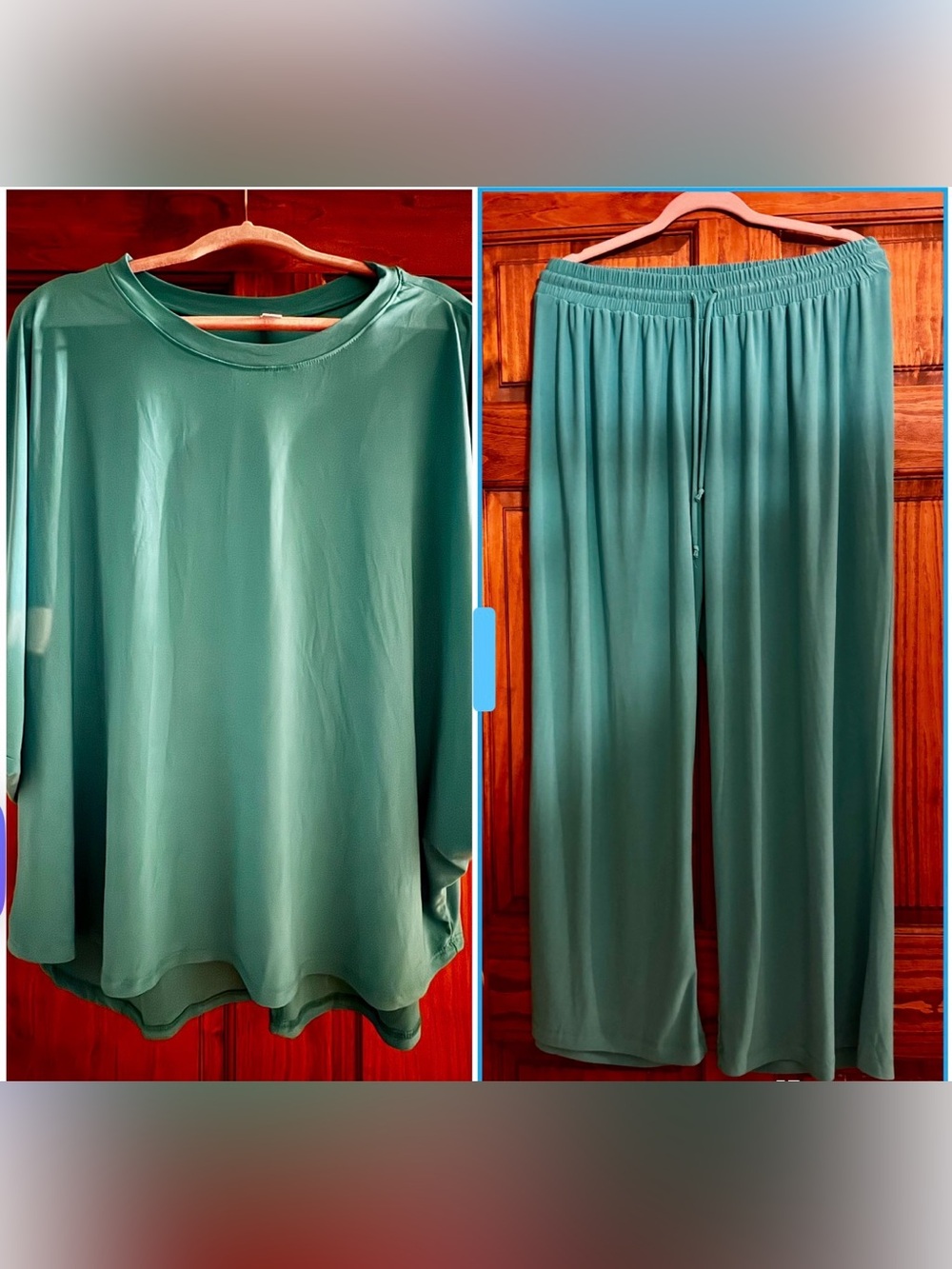 NWOT XL DEAR SCARLETT COASTAL SET - beautiful teal color